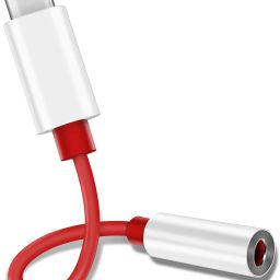 RECTITUDE Red High-Quality Cable Usb Type-C Male To 3.5Mm Earphone Jack Audio Adapter Phone Converter-36