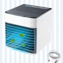 KRITAM Mini Air Cooler with Color LED Light Air Cooler Portable Mini Conditioner Fan Cooler Cooler USB Air Cooler-image-79