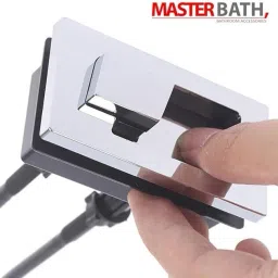 masterbath Square Dual Flush Toilet Tank Push Button Flush Tank Lid image 4