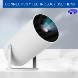 CLAIRBELL Mini HD Projector for Home 4KSupport With Built-in App Netflix/Prime/YouTubeB356 (4500 lm / 1 Speaker / Wireless / Remote Controller) Portable Projector-64