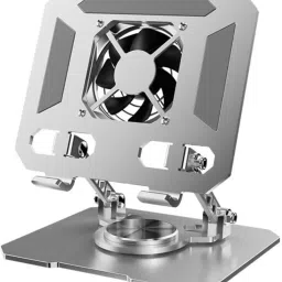 DHULKI Foldable, Multi Angle Adjustment, Type C Detachable RGB Magnetic Fan 1 Fan Ergonomic Cooling Pad with Adjustable Height-picture-12