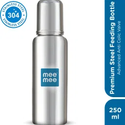 Baby Premium Steel Feeding Bottle with Advanced Anti Colic Valve, for Babies - 250 ml-image-27