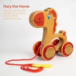 harry The House Pull Along Toy - Brown-image-3