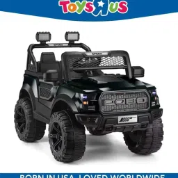 Electric Ride on-Dual Control Mode, Swing Function, Led Lights, with Seat Belts Jeep Battery Operated Ride On-40