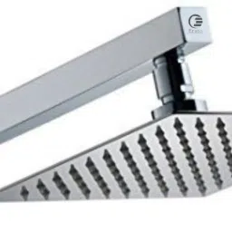 Stainless Steel 4"x4" Ultra Slim Square Rain Shower Head With 9 Inch Square Arm Fixed Mount-image-21
