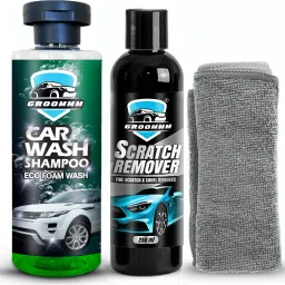 Car Shampoo 250 ml & Car Scratch Remover 250 ml, With Microfiber Cloth Combo-20