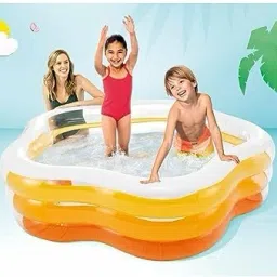Swimming (IND*22) Pool Bath Tubs for Kids With Pump Inflatable Swimming Pool-picture-10