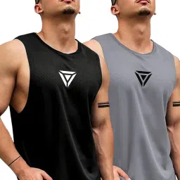 Pack of 2 Mens Gym Vest Men Vest-image-44
