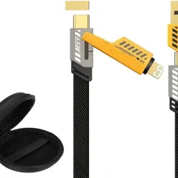 BUFONA 4-in-1 Multifunction Charging Data Cable Type C USB 65W Fast Charging Cable Charging Pad-image-28