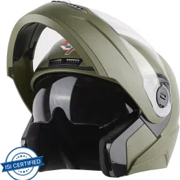 SBA-7 7Wings ISI Certified Flip-Up Helmet for Men and Women Motorbike Helmet-22
