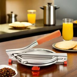 kuber industries Stainless Steel Chapati Maker|Puri Press Machine Making with Handle Roti and Khakra Maker-picture-41