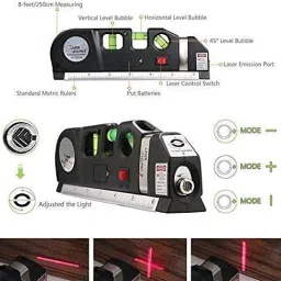 bluedeal Digital Distance Laser Level Spirit Level Meter Pro 3 Leveller Black 2 Line Measuring Tape Measurement Tool Magnetic Line Level image 3