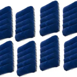 (IND*USA-20) 12 PREMIUM QUALITY BLUE VALVET TOUCH AIR FILLING PILLOW ,FLOTING ON WATER AND GIVE REST TO HEAD AND NECK.ALSO USED IN TREVELING.USED IN WATER POOL AND GIVE SUPPORT AND COMFIRT. Inflatable Pool Accessory-image-86