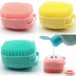 Silicone Bath Brush Shower Massage Scrubber Body Skin Exfoliating Scrubber-image-62