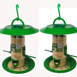Medium Food Feeder with hut Window Bird Feeder Bird Feeder-image-2