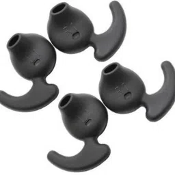 Hoppokart 4 pcs ( 2 Pair Black ) Earbuds Silicone Replacement Ear Tips In The Ear Headphone Cushion In The Ear Headphone Cushion-image-19