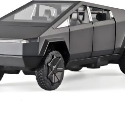 1:36 Tesla Cyber Truck Alloy Metal Replica Toy Car Open Door Pull Back light toy-16