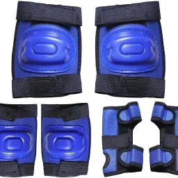 Skating /Cycle Protective Gear/Guard ELBOW, KNEE, GLOVES FOR BOYS & GIRLS (BLUE) Skating Guard Combo-image-4