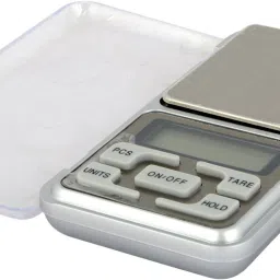 Pyzel Â Digital Display Mini Pocket Weight Scale 0.1 Gm to 200 Grams for Jewellery , Gold, Silver, Platinum Weighing Mini Machine with Auto Weighing Scale (Silver) Weighing Scale-10