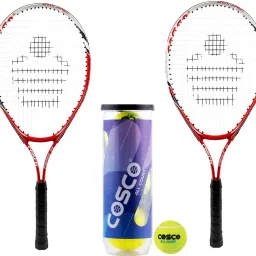 Drive-25 Tennis Racket "8 to 10 year" (Color & Design on Availability) With Ball Multicolor Strung Tennis Racquet-image-27