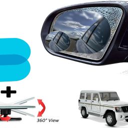4 Pcs. Pack Blind Spot Mirror And Anti Fog & Rainproof Film Combo-image-29