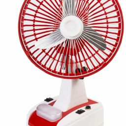 8-inch Rechargeable Fan With Led 3 Star 400 3 Blade Table Fan-image-46