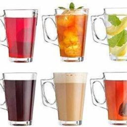 (Pack of 6) Tea and Coffee Cup Set Glass Set Water/Juice Glass-image-27