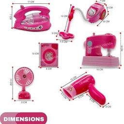Plastic Household Home Appliances Play Set Toys with Realistic-image-15