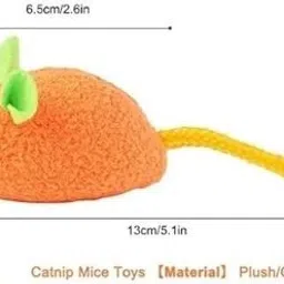 prateek Kitten Interactive Toy Chewing Biting Chasing Activity Exercise Small for Cat Microfibre Plush Toy For Cat image 2
