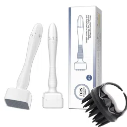 derma stamp roller pen with scalp massager for hair face body hair growth-image-41