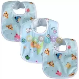 Baby Button Bibs Apron for Feeding and Drooling Button Double Layered Waterproof-picture-15