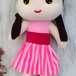 Cute Stuffed Pink Girl Doll – 30 to 40 cm Soft Plush Toy for Girls - 30 mm-image-46