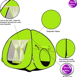 nm creation Foldable delightful patterns Popup Kids Play Tent House for Multi Purpose image 3