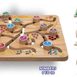 plus shine Practicing Number/Counting Letters Matching Learning Tracing Board/Slate/Puzzle image 5