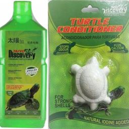TURTLE FOOD + TURTLE CONDITIONAR CLACIUM (1KG FOOD+TURTLE CONDITIONAR) Vegetable 1 kg Dry Adult Turtle Food-image-30
