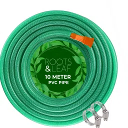 10 M 0.5-Inch PVC Water Pipe - (1 Pc)| Lightweight, Durable & Flexible Hose with Accessories Connector & Clamps| Watering Garden, Outdoor-Indoor Use Hose Pipe-image-22