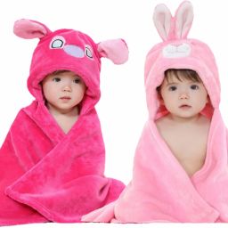 Pink, HOTPINK Free Size Bath Robe-image-50
