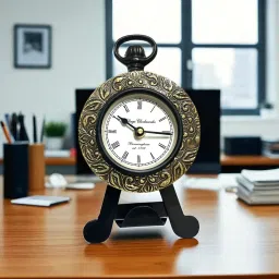 artime Analog Gold Clock image 5