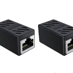 Fedus RJ45 Coupler Ethernet Coupler Cat7, Cat6 Cat5e RJ45 8P8C Inline lan Coupler Pack of 2 Lan Adapter-28