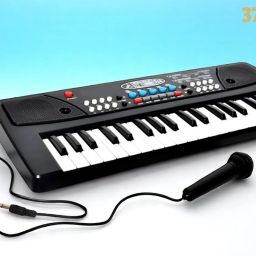 37-Key Musical Piano Keyboard with Microphone 430A1 Song Record Feaure_L773-image-24