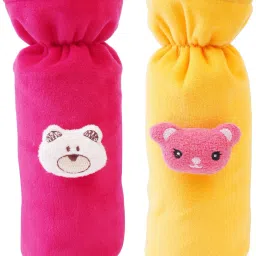 Plush Baby Feeding Bottle Cover with Animated Cartoon Design (125-250 ML,Medium)-picture-6