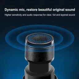 kh Wireless Mic with Wireless Receiver Circuit & inbuilt Anthena Wireless Mic Microphone image 2