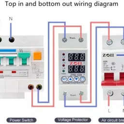 electrolight 40A High Quality Adjustable Intelligent Over/ Under Voltage Current Protector. Digital Voltage Tester image 4