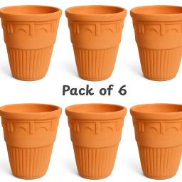 Pack of 6 Earthenware Designed Mitti (Clay) Kulhar Cup | Eco-Friendly Chai, Lassi, or Milk Cup-image-5