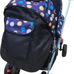 cartz Baby Stroller Pram Boy & Girl With Safety Mosquito Net & Wheel Lock Twin Strollers & Prams image 2