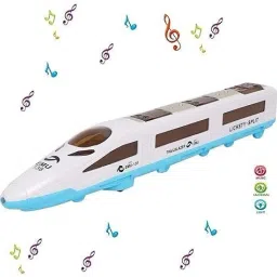 Bump and Go High Speed Bullet Train Toy - 3D Lighting and Musical-44
