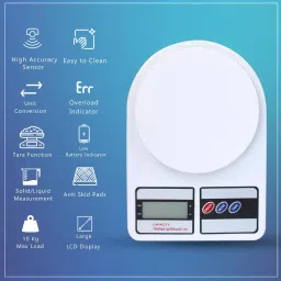 trendify SF-400 Digital Scale with LCD Display with Capacity 10Kg, Scale for Home Baking Weighing Scale image 3