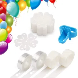 Solid Balloon Decorating strip kit 2Arch Strip 200 Glue Dot 9 Flower clip 1Tying Tool Balloon Bouquet-image-71