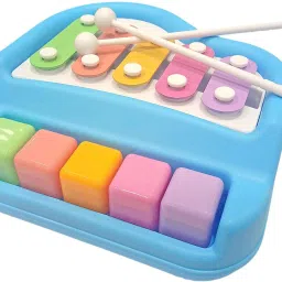 2 in 1 Piano Xylophone Musical Instrument with 5 Key Scales for Clear Tones-12