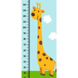 wens Giraffe & Clouds In Multicolour Height Chart-picture-35